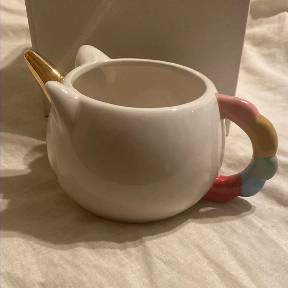 White and Gold Unicorn Decor Accent